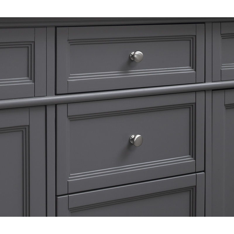 Claridge 72" Double Bathroom Vanity Set, Gray