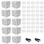 Ensemble de 10 cubes Bion | Blocs structurels solides pour meubles et décor - blanc-92112673