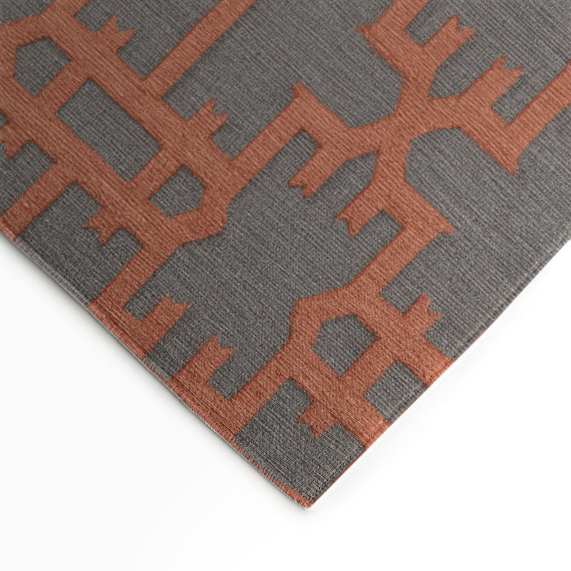 Tapis brun intérieur et extérieur Trellis, Rectangle 5 pi x 7 pi