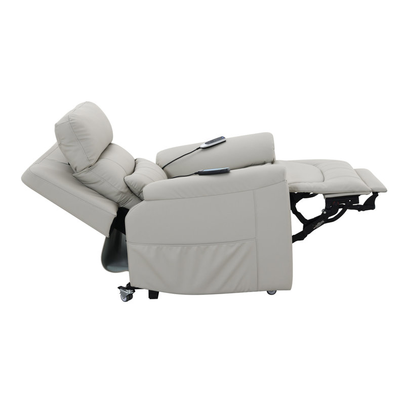 Fauteuil inclinable électrique en cuir synthétique Marsha