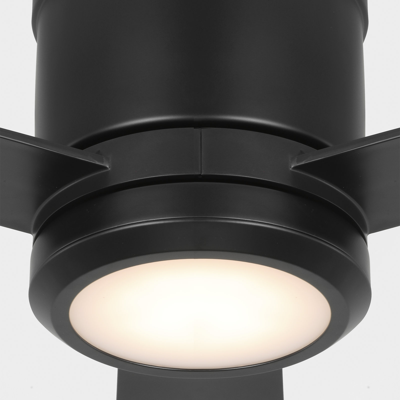 Rodrick Ceiling Fan with LED Light Kit, 52", Midnight Black
