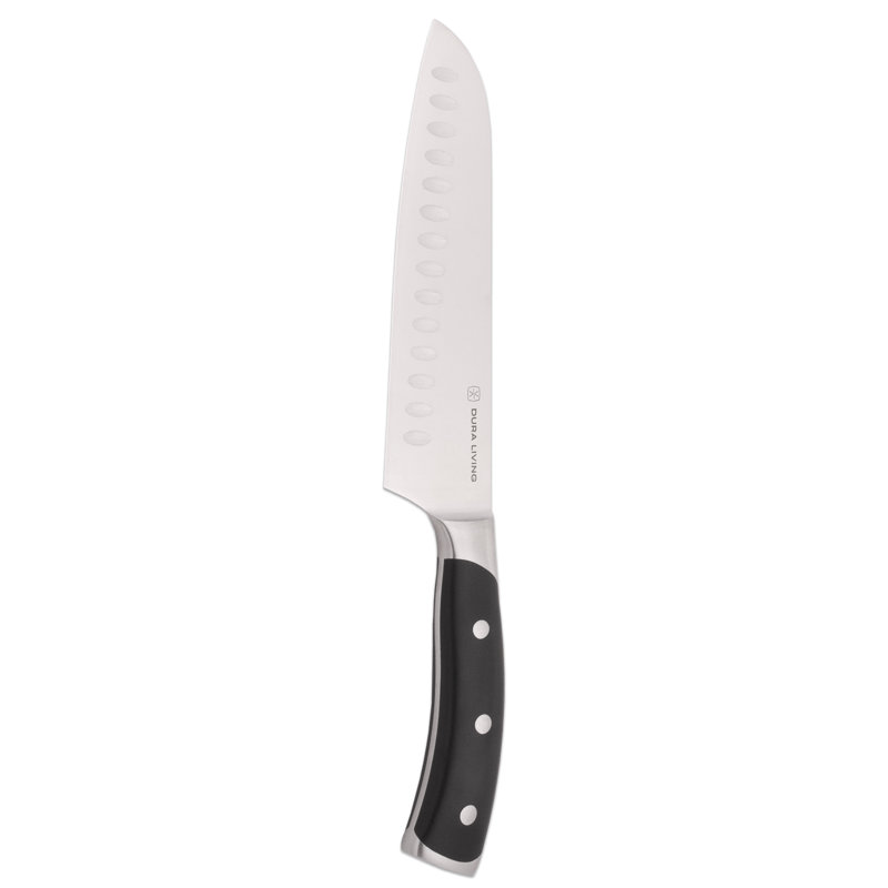 Couteau Santoku de 7 po Dura Living, Noir