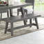 Contemporary Style 1Pc Dining Bench Grey Color Wooden Seat Dining Room Bench(Only Includs Bench)