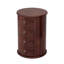 Table d'appoint ronde en bois massif avec quatre tiroirs pour un rangement facile et aucun assemblage requis