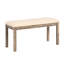 Table de salle à manger Brown 6 de style rustique avec table, 4 chaises, structure en bois de banc, fabrication en bois et chaises, qualité