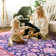 Fillender Washable Soft Vintage Rug Fashion Floral Rug For Living Room Dorm Decor