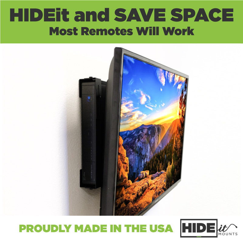 Adjustable Black Steel Medium Wide Device Wall Mount