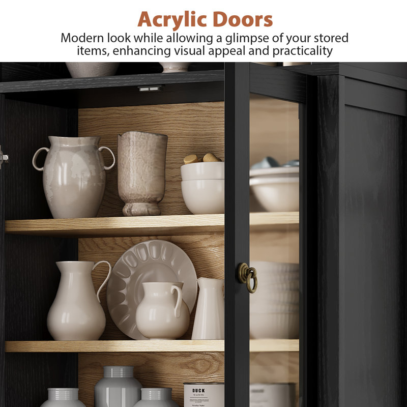 Winston Porter Caspian Modern 70.9" Storage Bookcase