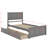 Twin Size Two-Drawer Platform Storage Bed-762534654