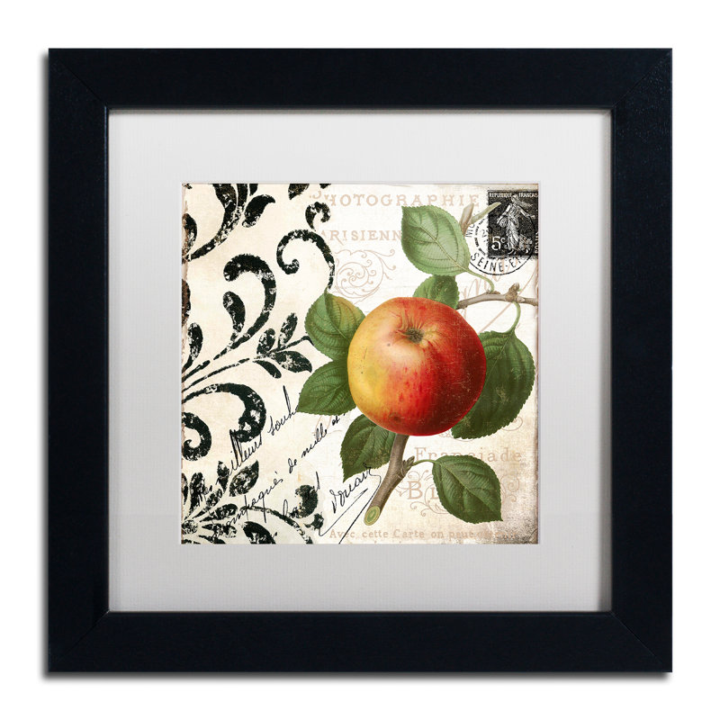 Jadaya «Les Fruits Jardin IV», impression encadrée, H 11 po x l 14 po x P 0,5 po, Blanc