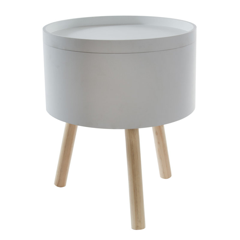Dayne Tray Table Side Table with Storage