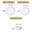 Piece Porcelain China Dinnerware Set - Service for 4-1888656593