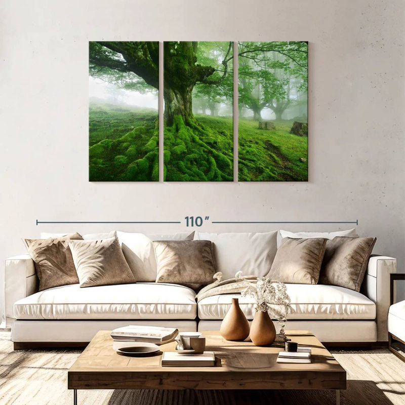 Harnek Mossy Tree, 48" H x 74" W