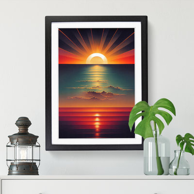 Sunset Airbrush - Single Picture Frame Print