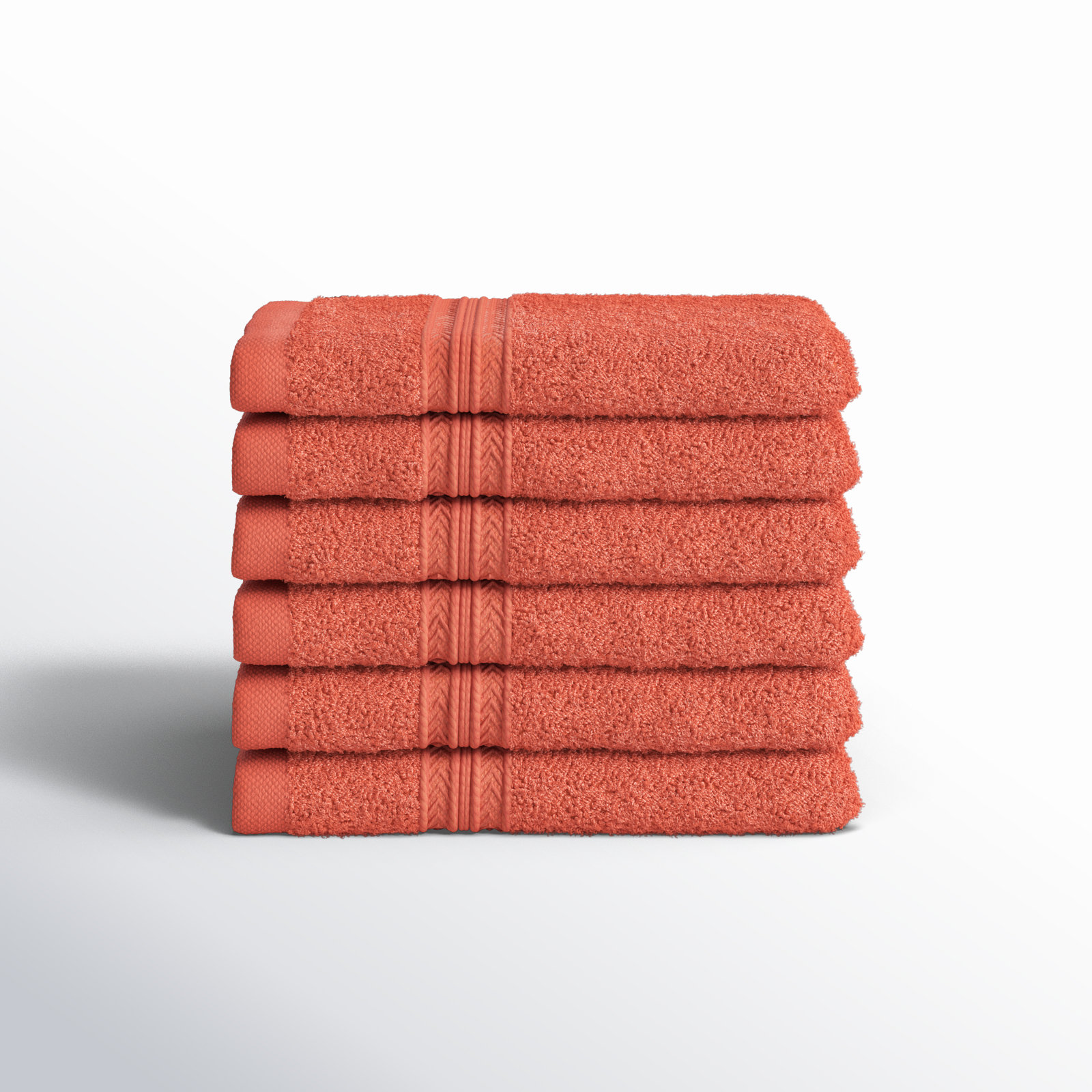 Simba Eco-Friendly Sustainable Cotton Washcloth Towel, Coral