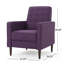Fauteuil inclinable Mid-Century moderne en tissu mauve