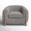 Lyla 38" W Polyester Blend Barrel Chair-1914637068