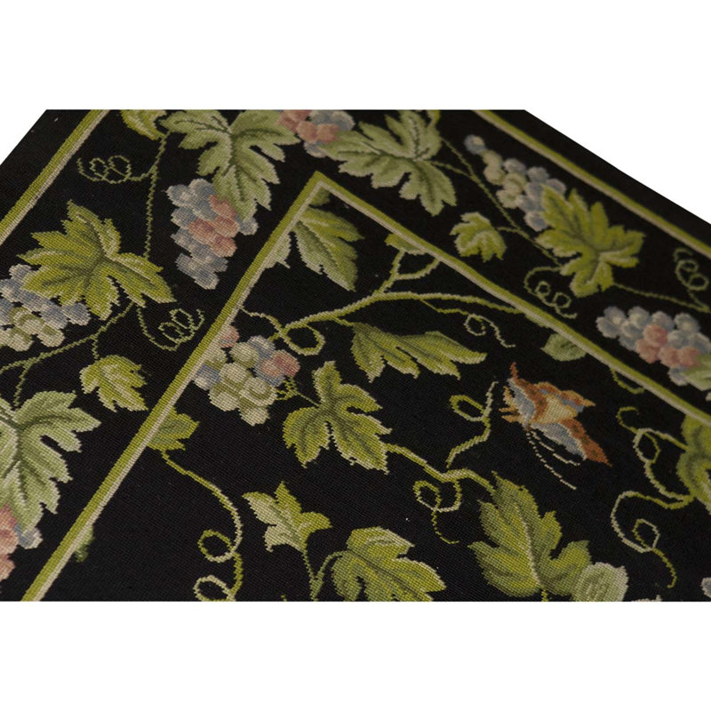 Handmade Wool Floral Area Rug