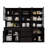 71" H X 126" W Bookcase Cabinet With Glass Doors And Large Storage Drawers(2C+2D+E)-1320462226