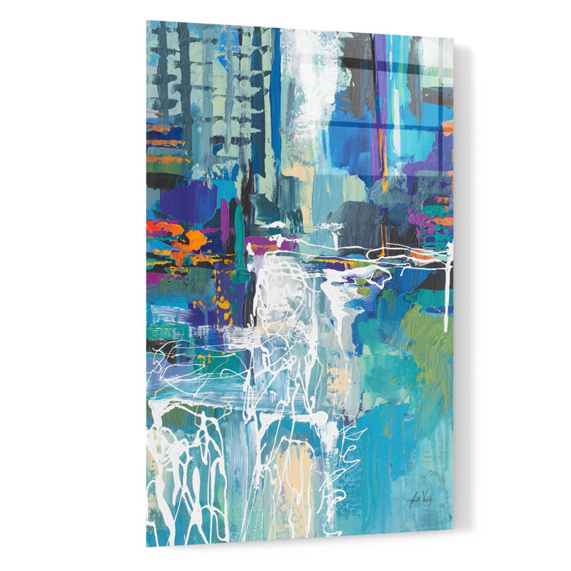 «Motion» par Jeanette Vertentes, art mural en verre acrylique, H 24 po x l 16 po x P 0,2 po