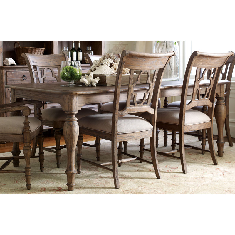 Abentego Extendable Pine Solid Wood Dining Table