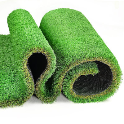 Pet Friendly Artificial Grass Turf, 2X10 FT Outdoor Runner With Drainage, 1.38" Thick Pile For Patio, Balcony, Garden