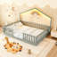 Lit sur pied avec rails hauts, lit Montessori en bois avec lumière-1658232046-1658232040
