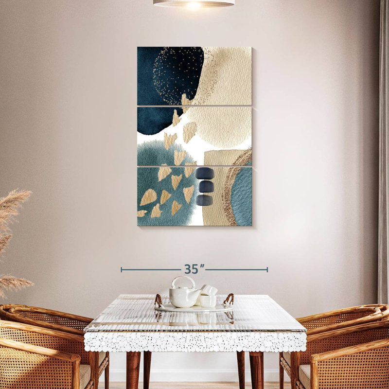 Avery Abstract Blue Beauty I, 45" H x 28" W
