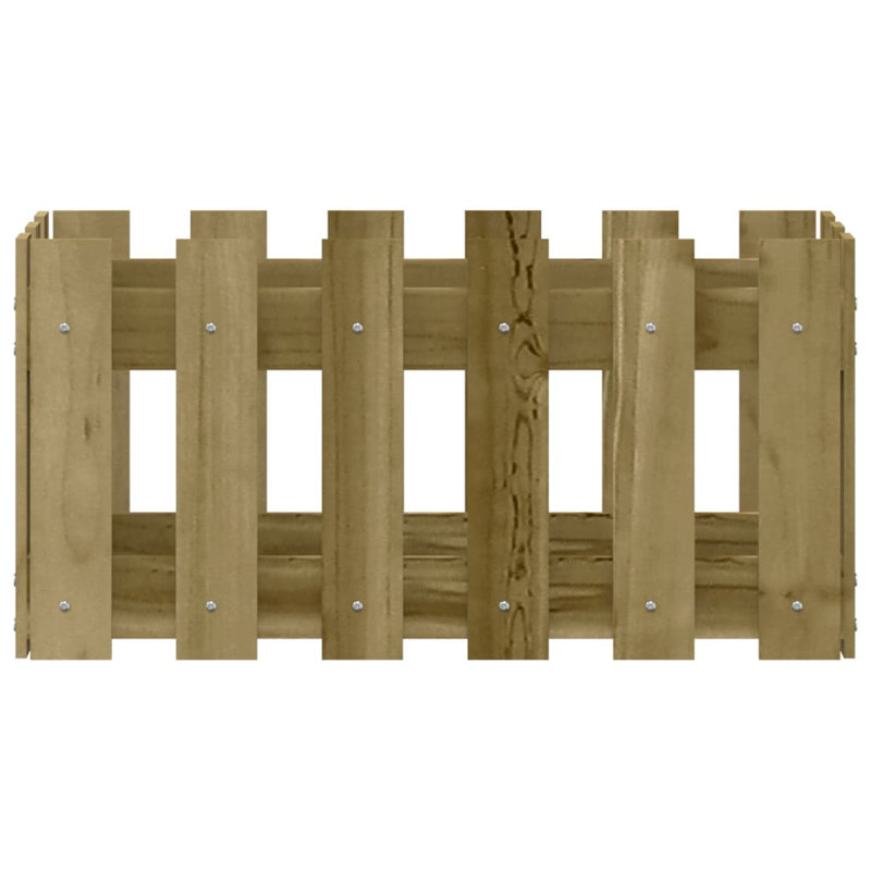 Washtenaw Wood Raised Garden Bed, 11.8" H x 23.6" W x 11.8" D, Green