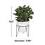 Eucalyptus vert artificiel d'intérieur avec feuilles réalistes, support en métal et pot blanc