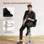 Swivel Upholstered Bar Stool with Iron Frame-165813845-165813846