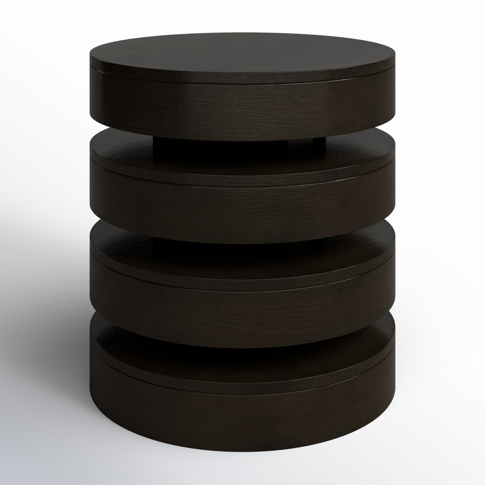 Delwyn End Table, Espresso Wood
