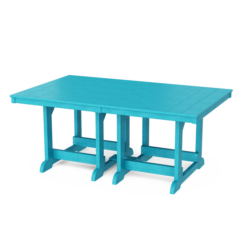 Heritage 44" x 72" Dining Table, Aruba Blue