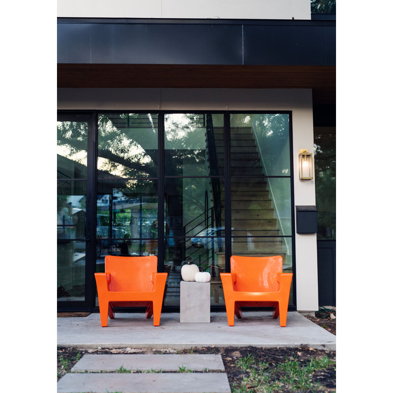 Bask Outdoor Lounge Chair, Vintage Orange