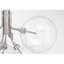 Lustre 6 lumières Meridian en nickel brossé-467454781