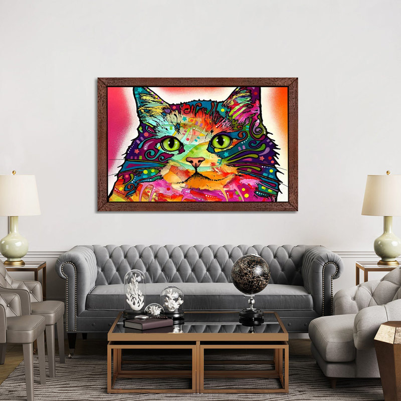 Ragamuffin by Dean Russo - Floater Frame Print on Canvas, 101.6 cm H x 66.04 cm W, Brown