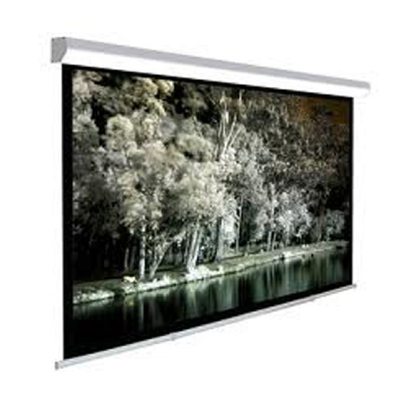 Écran de projection manuel blanc Claudette, H 108" x l 108"