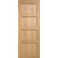 Shaker 4P Prefinished Oak Internal Door