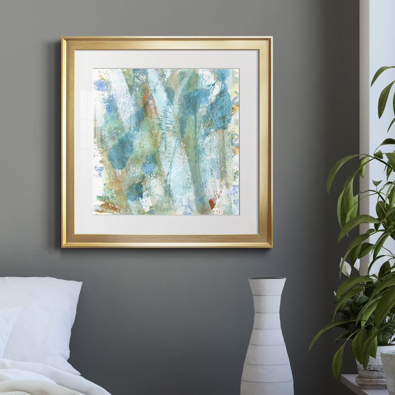 " Spring Thaw " Painting Print, Gold Framed, 32" H x 32" W x 1" D