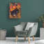 Art mural sur toile tendue - «Black Cat» par Noemi Ibarz pour décoration de salon, de chambre à coucher ou de bureau - 18 x 24