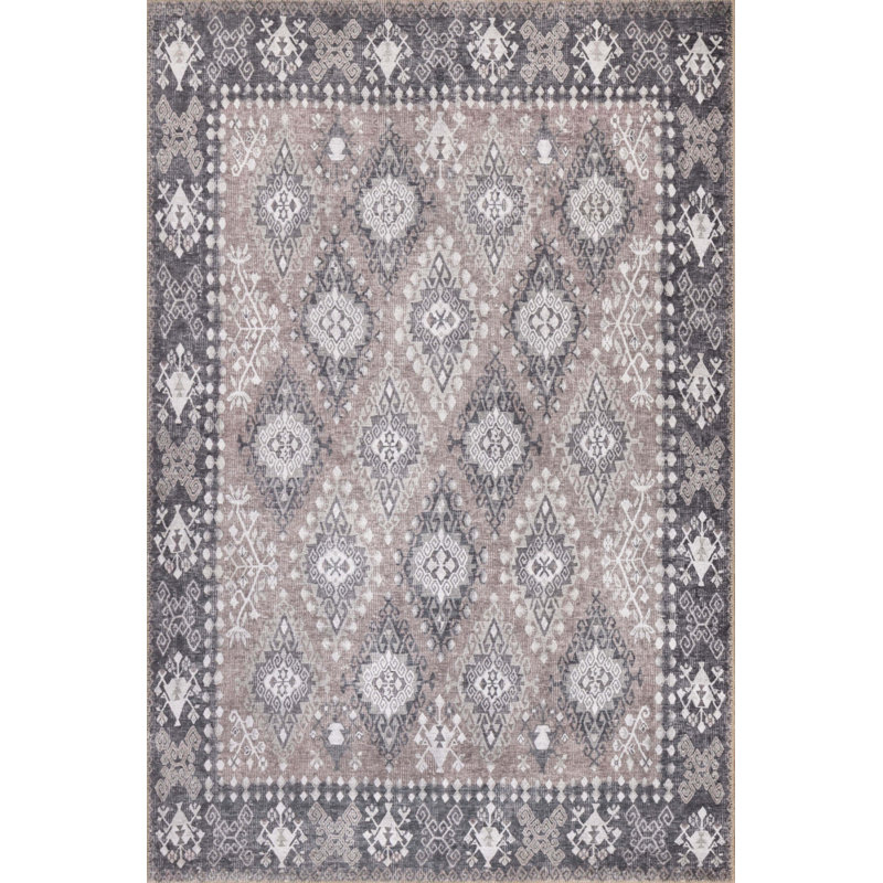 Tapis en chenille lavable Jax Antique Vintage, Rectangle 3 pi 10 po x 5 pi 3 po