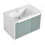 Armoire de salle de bain 36 po - Meuble-lavabo en céramique 36 po Mint Hue