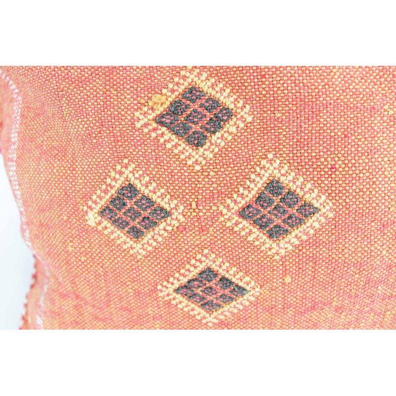 Housse de coussin Atlas, Orange géométrique, H 22 po x l 37 po