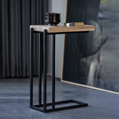 Grande table d'appoint en bois de chêne Luka (sans la chaise)