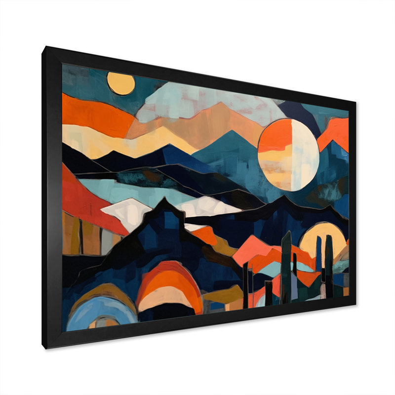 Mid Century Perspectives III - impression, Cadre simple noir, H 12 po x l 20 po x P 1 po