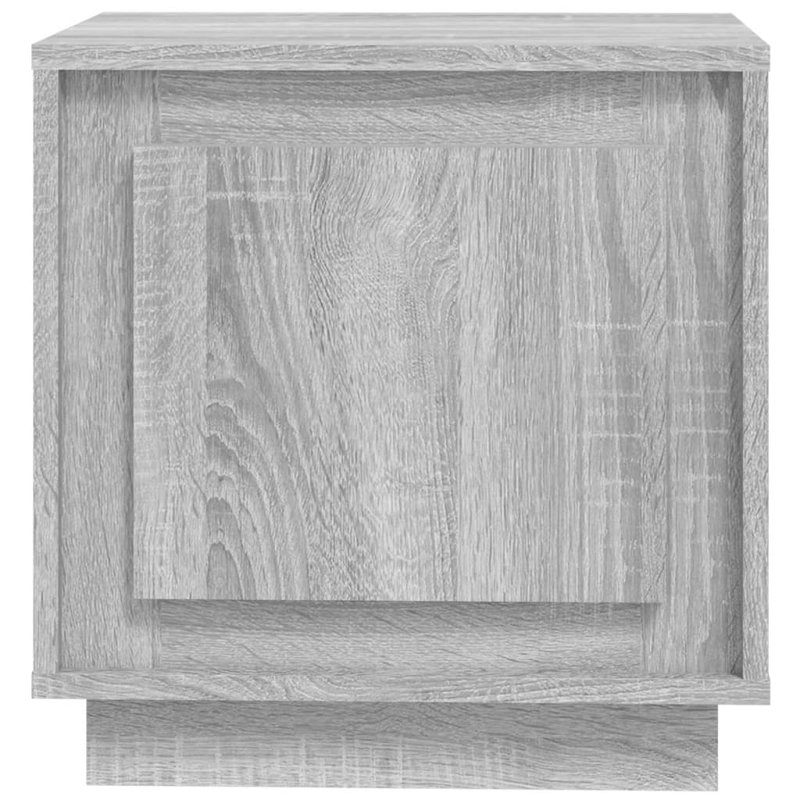 Layport 44 cm W Solid Wood Bedside Table, Grey Sonoma, Individual
