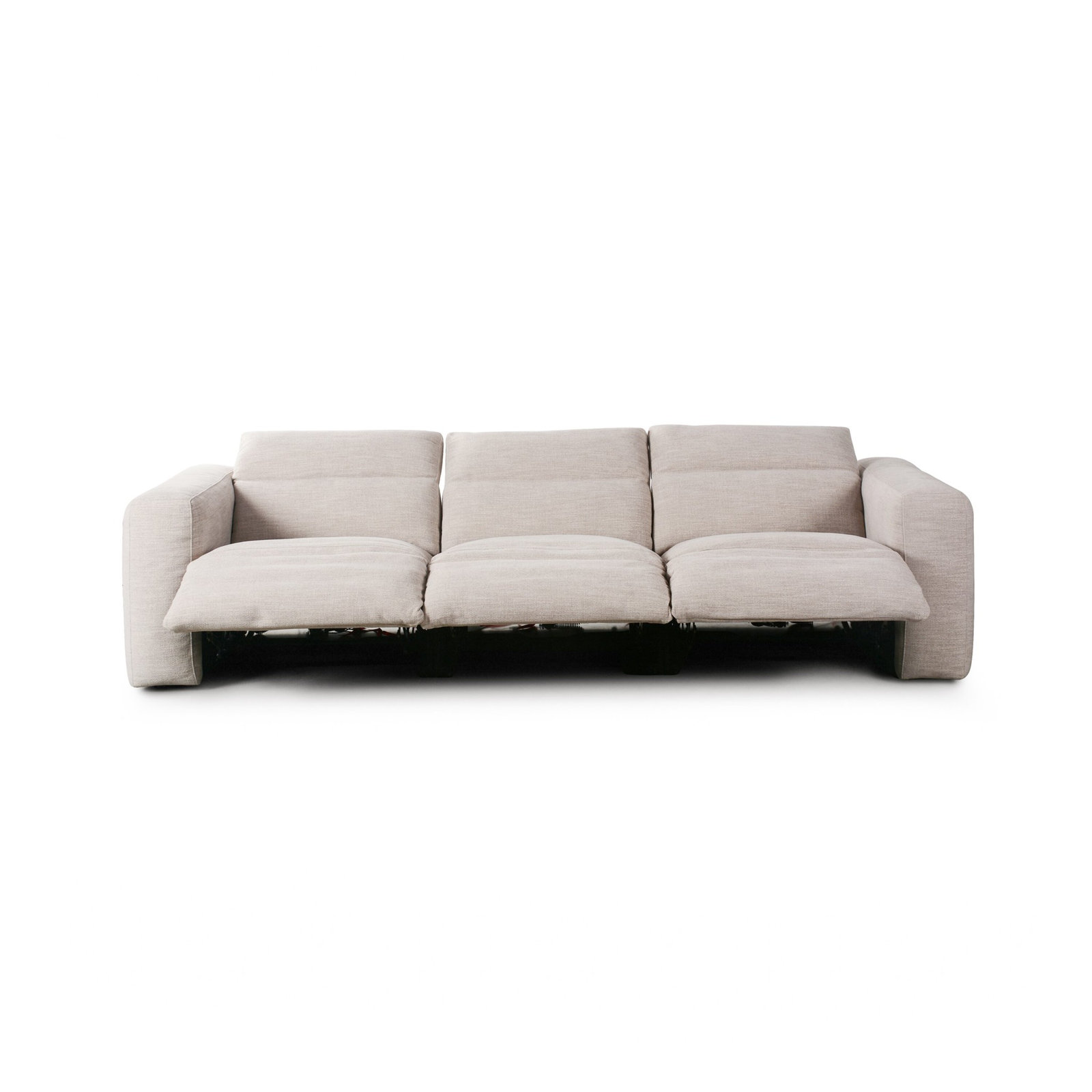 Amed 121'' Upholstered Sofa, Gray Polyester Blend