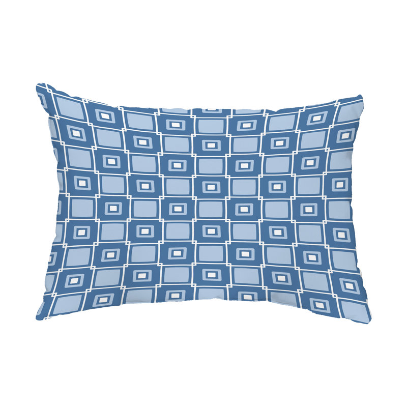  Housse et insert de coussin rectangulaire carré d'extérieur, Bleu pâle