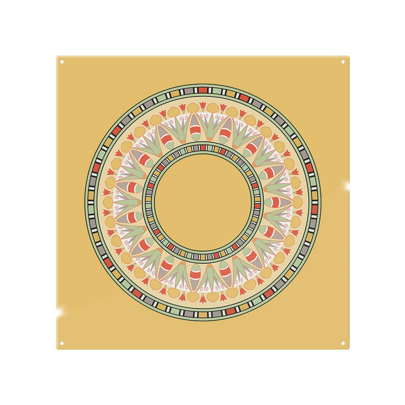 Circle Ornament Round Frame Splash Back, 60cm L x 60cm W