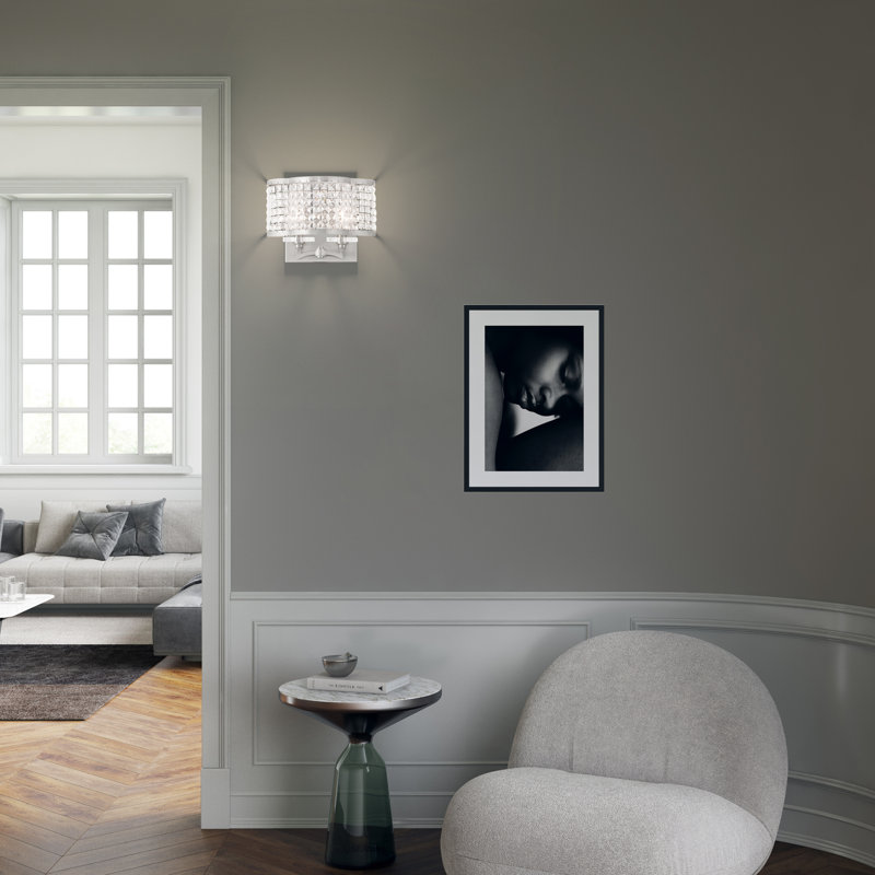 Belisle Flush Mounted Sconce, Brushed Nickel